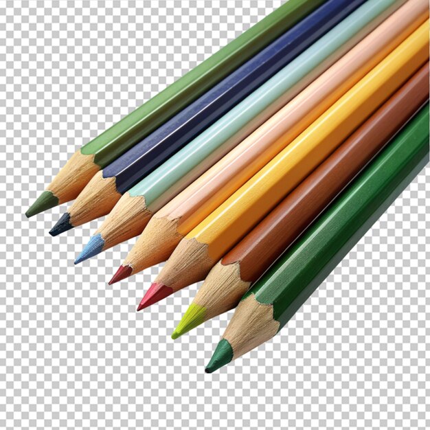 PSD colorful pencils