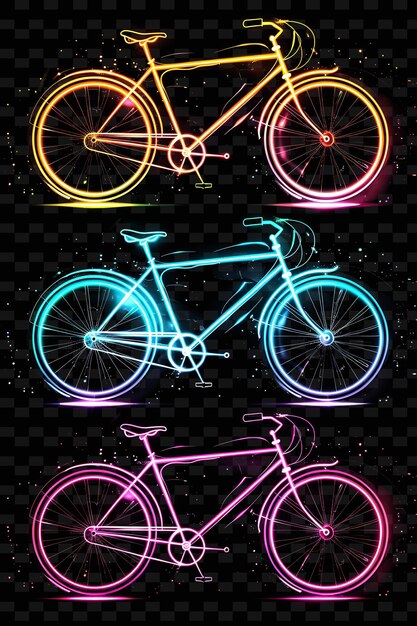 PSD a colorful picture of bicycles and the words quot bicycles quot on the bottom