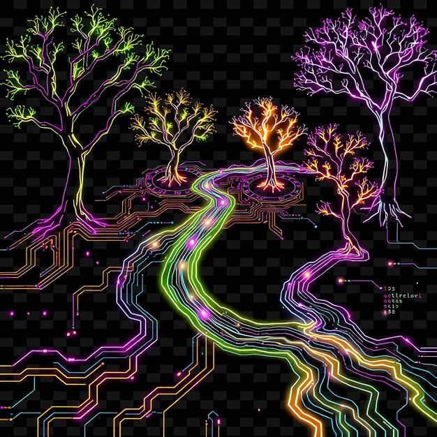 a colorful picture of trees and a rainbow with the words quot trees quot