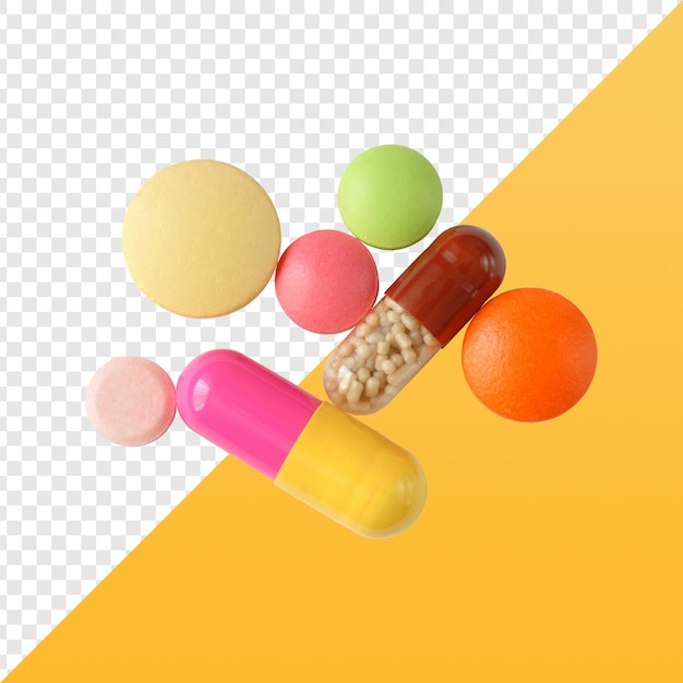colorful pills