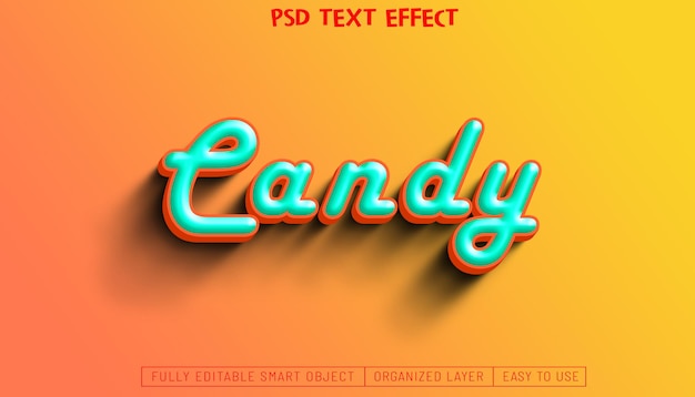 PSD a colorful poster for candy with the word candy on the bottom.