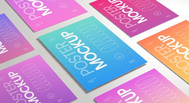 Colorful Poster Mockups