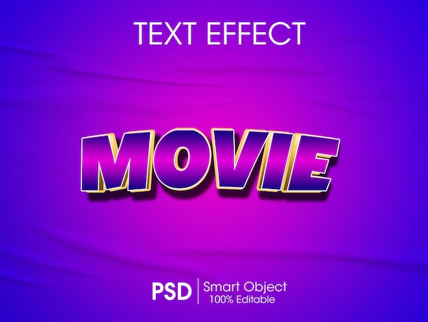 Цветный PSD редактируемый 3D текстовый эффект