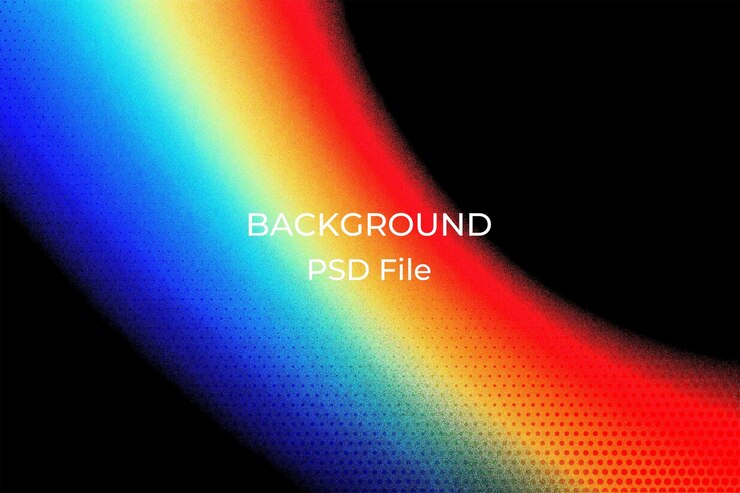 PSD a colorful rainbow background with the words back to the back