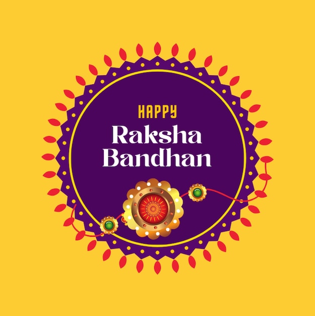 Красочный пост в Инстаграме Raksha Bandhan