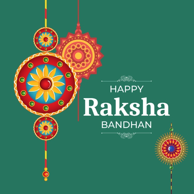Красочный пост в Инстаграме Raksha Bandhan