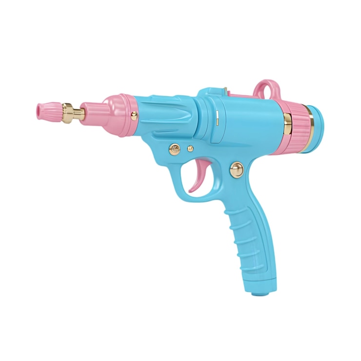PSD colorful retro toy water gun pink and blue classic design
