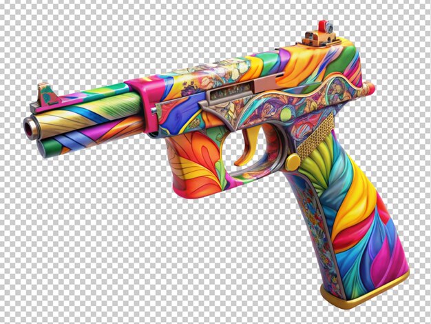 PSD pistola a revolver colorata