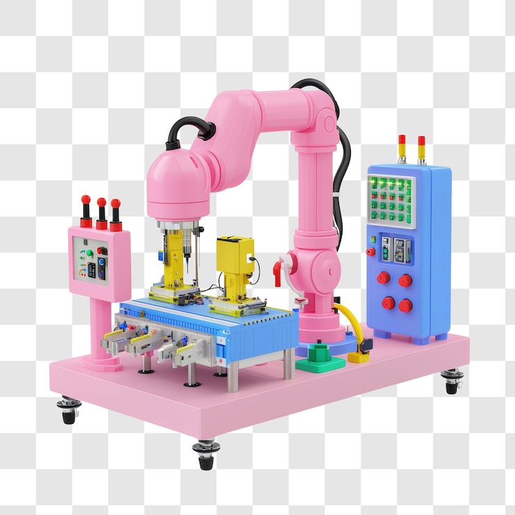 PSD colorful robotic arm for industrial use