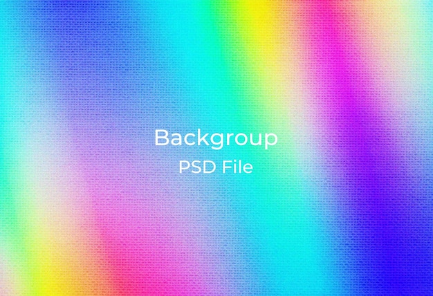 a colorful screen with the words backlit on it