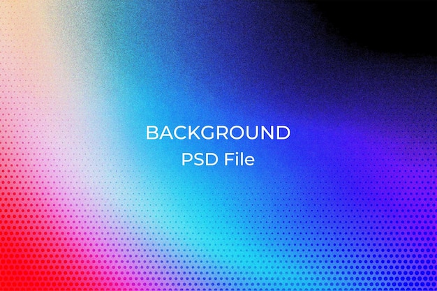a colorful screen with the words backlit on it