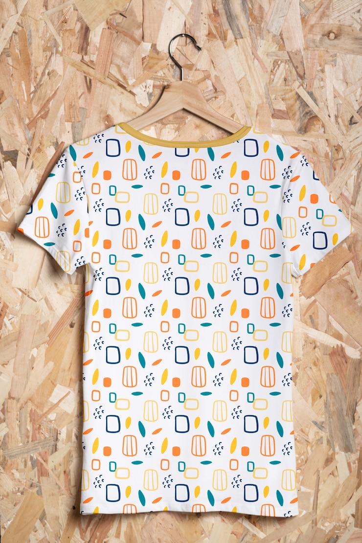 PSD colorful shirt concept mock-up