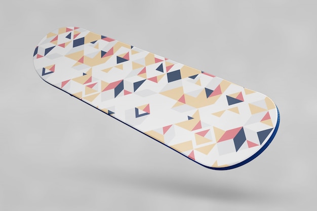 Colorful skate mock up