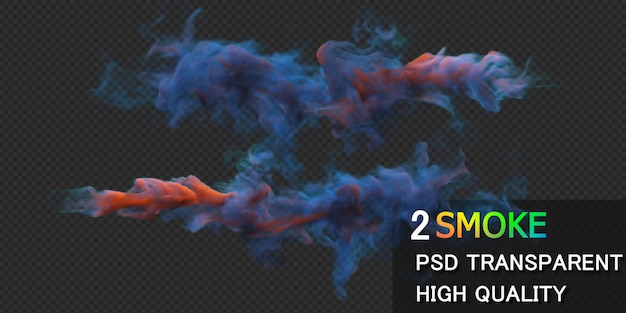 PSD colorful smoke premium psd