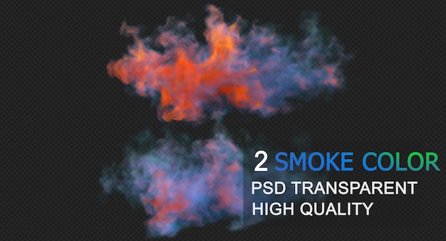 Colorful smoke Premium Psd