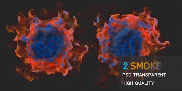 Colorful smoke Premium Psd