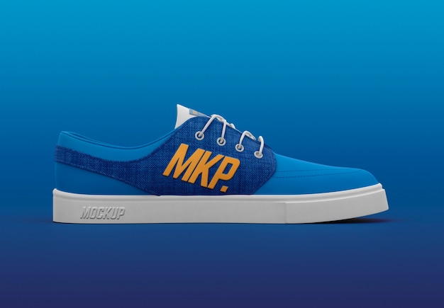 PSD colorful sneakers mock-up design