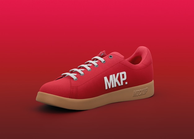 PSD colorful sneakers mock-up design