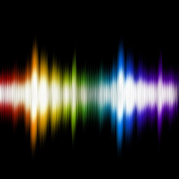 PSD colorful sound wave background equalizer swing and music