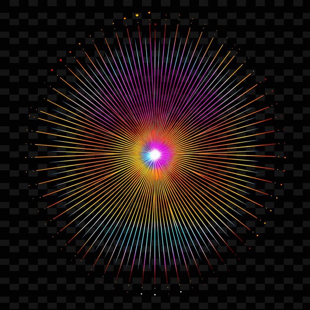 PSD a colorful star with the word fireworks on the bottom