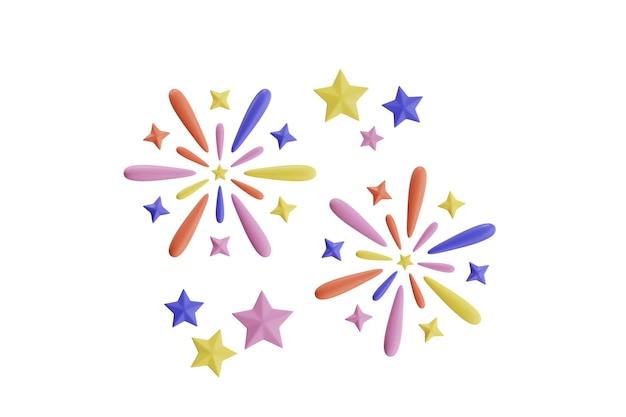 Colorful Starburst Graphic Illustration