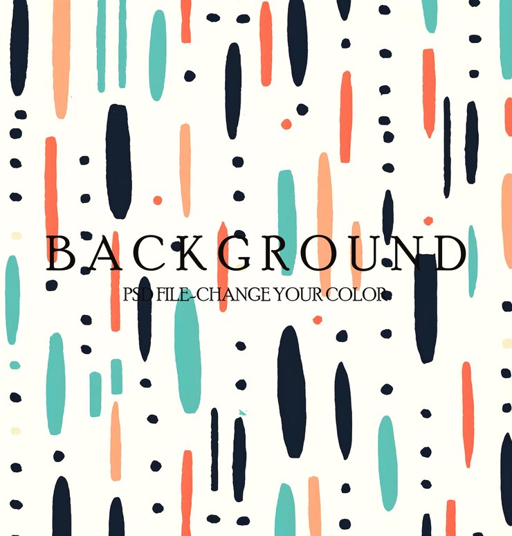 PSD a colorful striped pattern with dots and stripes background