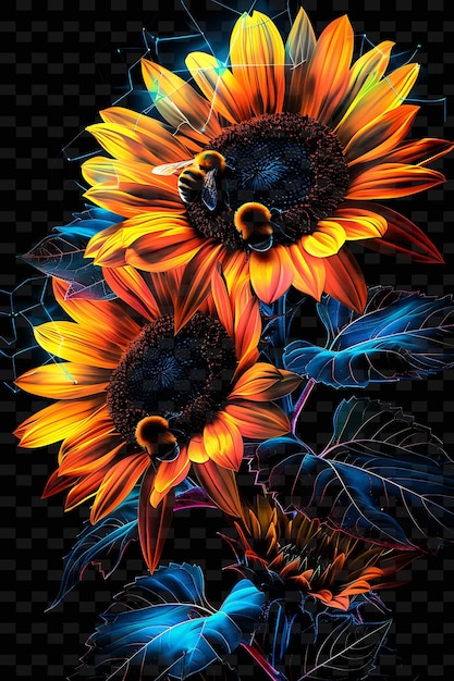 A colorful sunflower with the words quot sun quot on the bottom