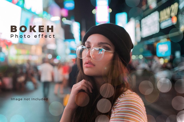 彩色透明主鏡頭 bokeh 攝影效果