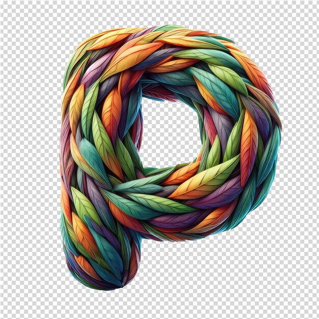 PSD a colorful twisted knot made by a letter w