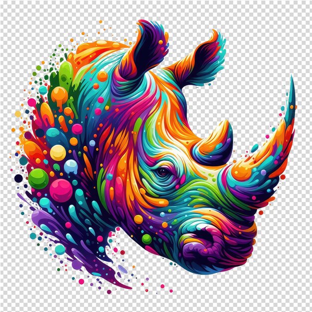 PSD a colorful unicorn with the word unicorn on it