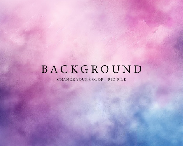 Colorful watercolor background with a pink and blue background