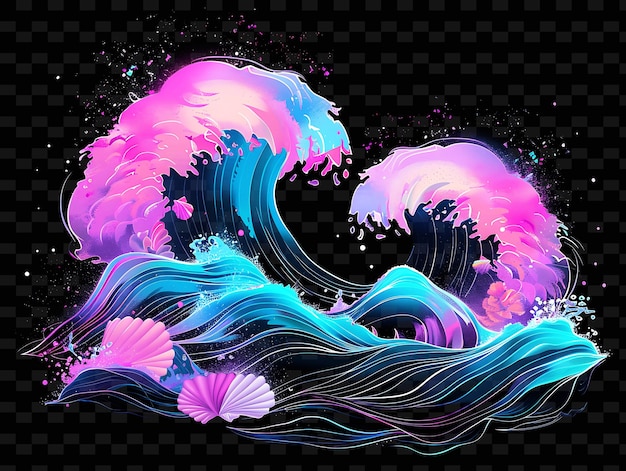 PSD a colorful wave with the words quot the word quot on it