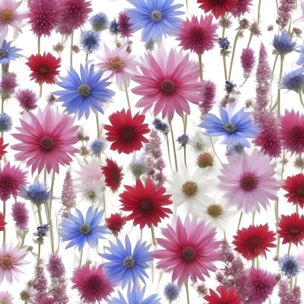 PSD colorful wildflower wallpaper wildflower illustrations aigenerated