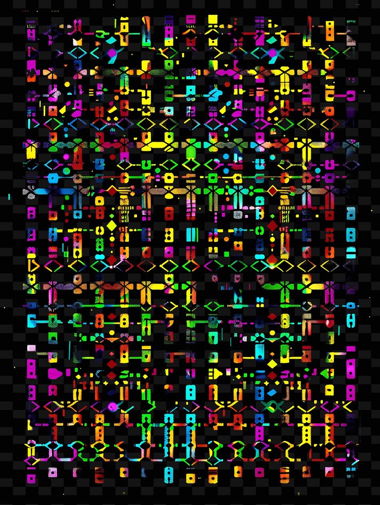 PSD a colorful window in the middle of the image