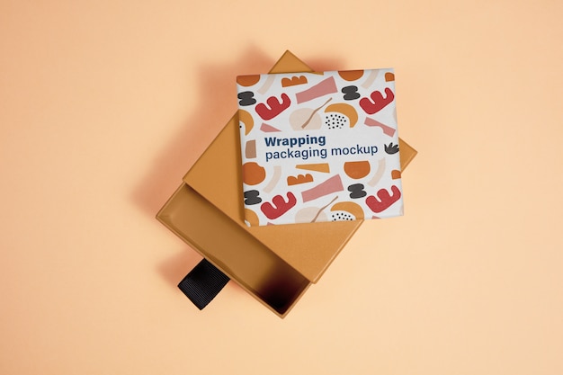 Colorful wrapping tissue paper mock-up