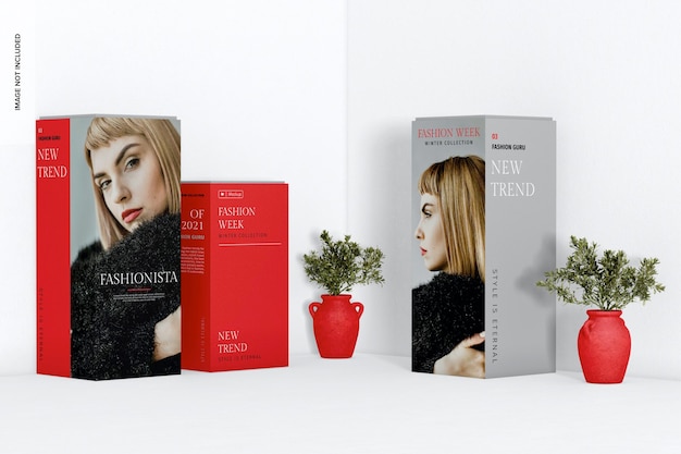 PSD mockup di espositore a colonna