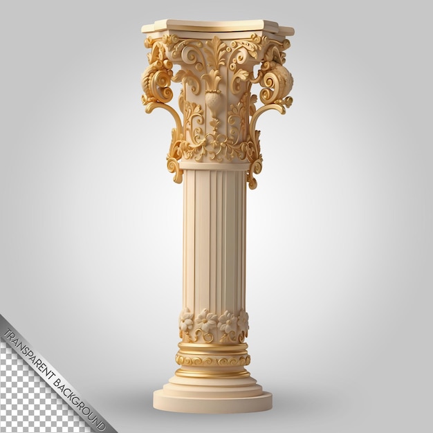 PSD a column with a design on it that saysthe number 1on it