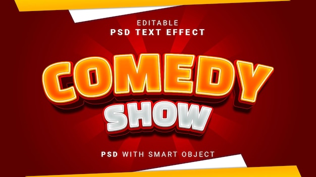 PSD comedy show text effect