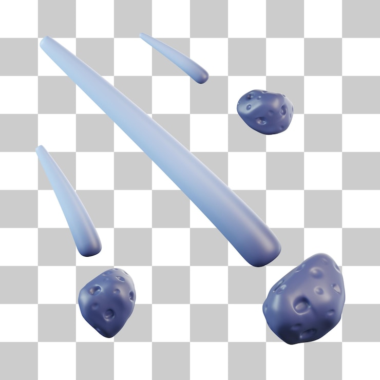 PSD comet 3d icon