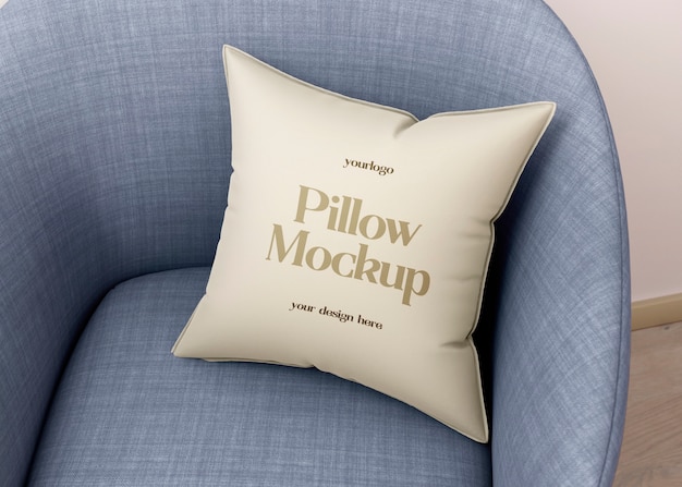 PSD comfortable pillow indoors