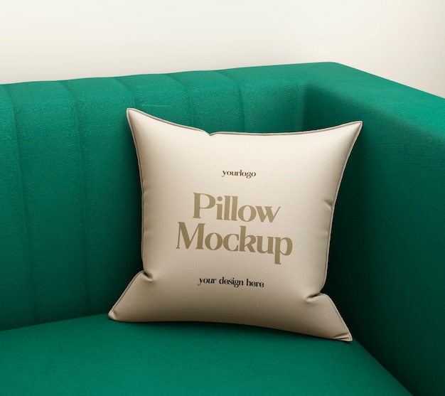 PSD comfortable pillow indoors
