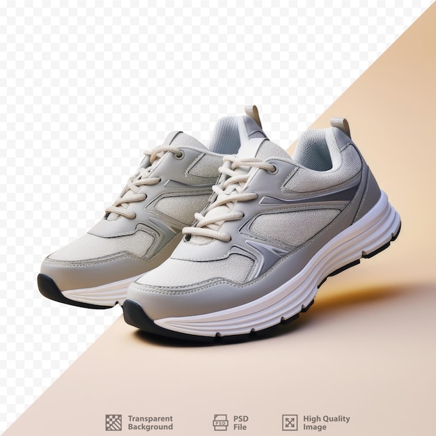 PSD comfortable sports shoes suitable for running and walking isolated on a transparent background