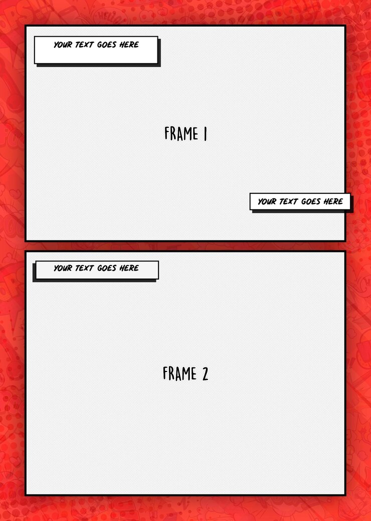 PSD comic book template
