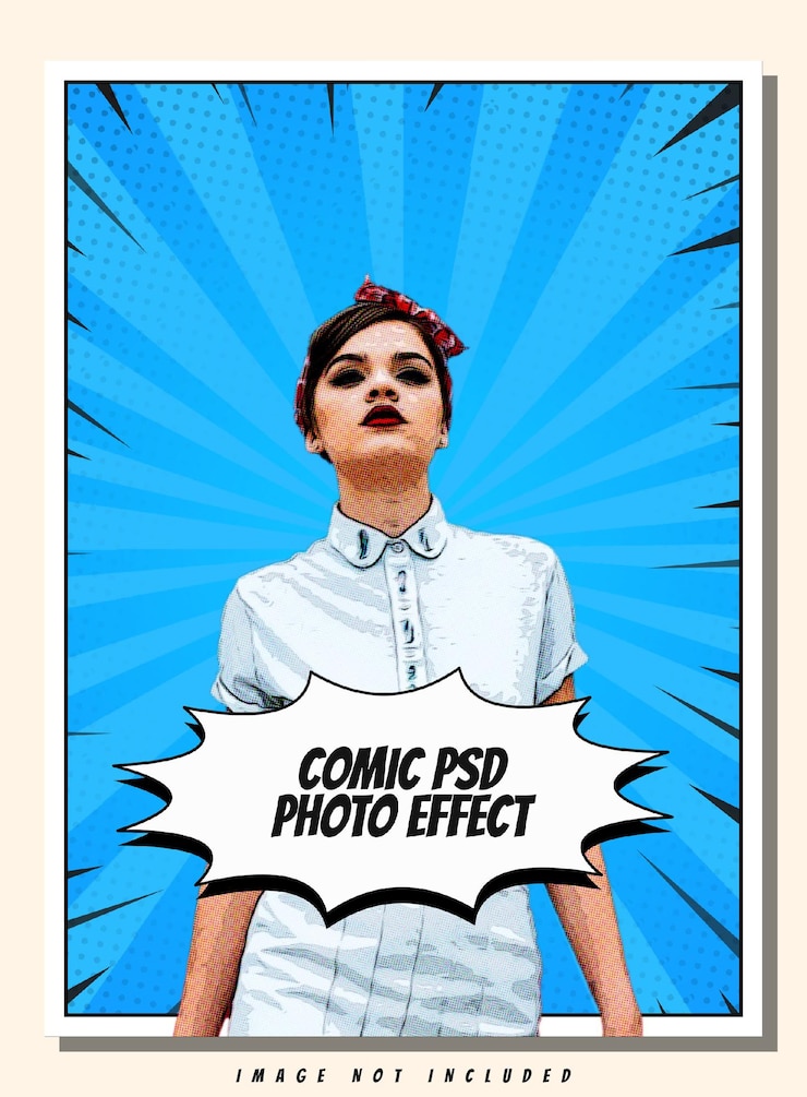 PSD comic cartoon photo effect filter
