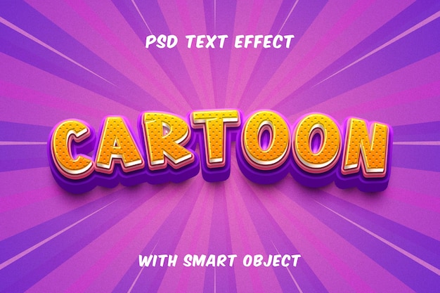 Comic cartoon title style text effect