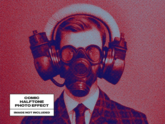 Comic Halftone Photo Effect