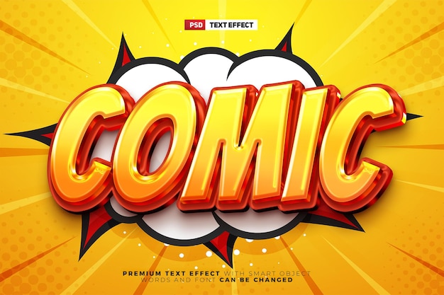 Comic Hero 3D Text Effect