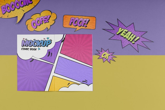 Comic strip mock-up design