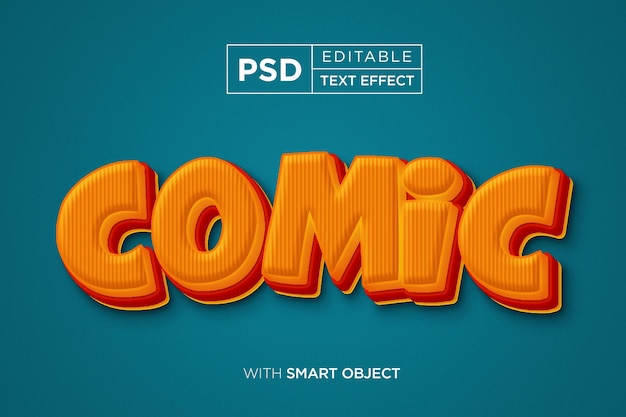 Comic text effect