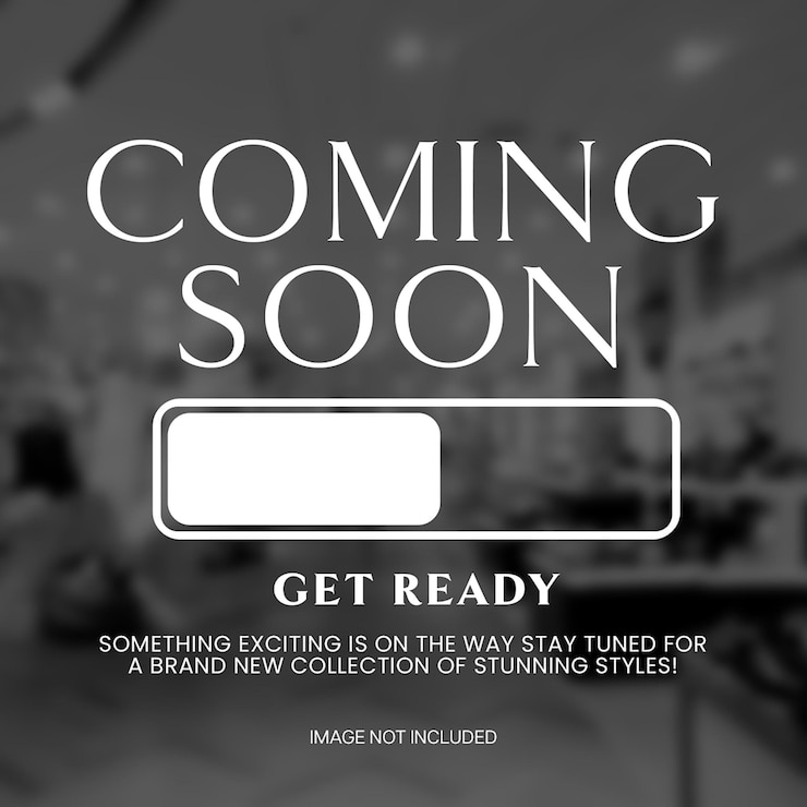PSD coming soon design collection with image background social media post template